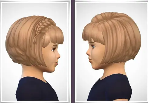 Birksches sims blog: Ines Toddler Hair for Sims 4