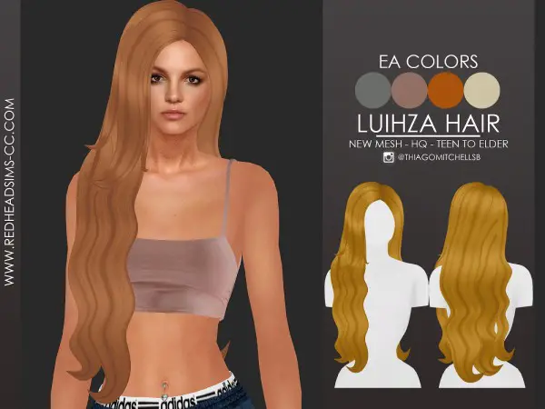 Coupure Electrique: Luihza Hair for Sims 4