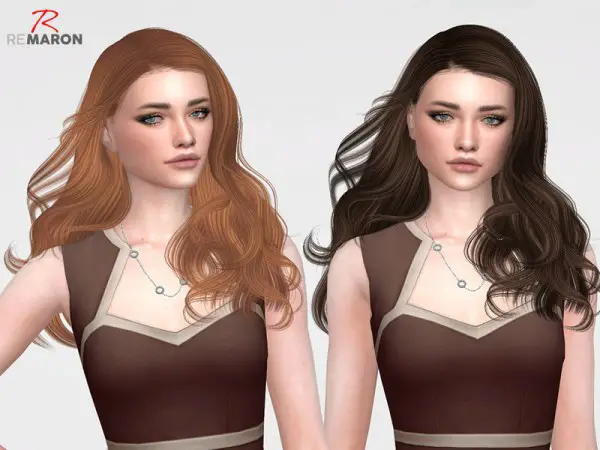 The Sims Resource: Wonderland Hair Retextured by remaron for Sims 4