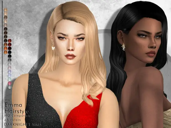 The Sims Resource: Emma Hair by DarkNighTt for Sims 4