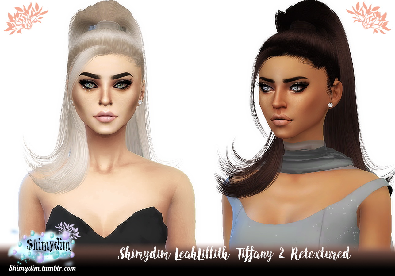 Shimydim Leahlillith Tiffany 2 Hair Retextured Sims 4 Hairs