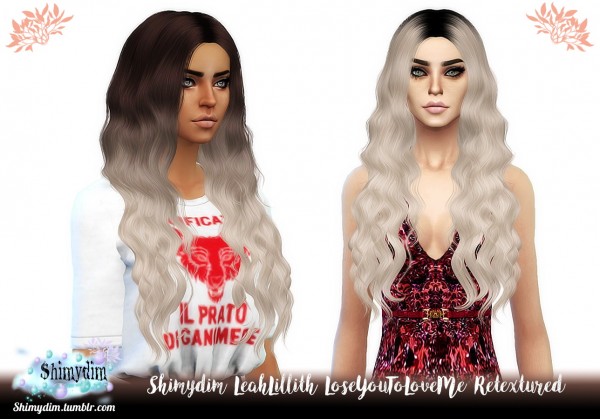 Shimydim: LeahLillith`s Lose You To Love Me Hair Retextured for Sims 4