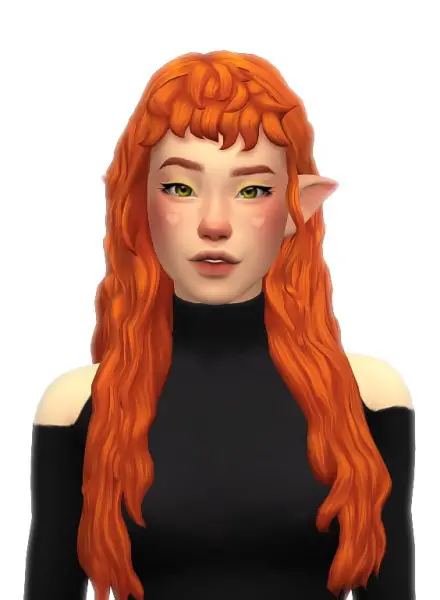 Simandy: Fiery Hair for Sims 4