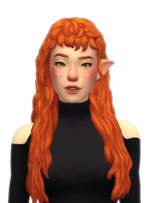 Simandy: Fiery Hair - Sims 4 Hairs.