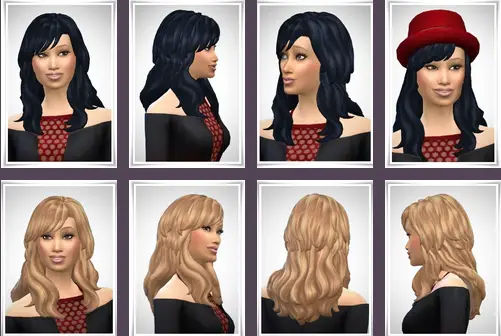 Birksches sims blog: Mya Hair for Sims 4