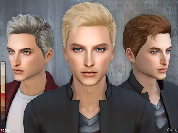 The Sims Resource: 200 CandD Male Hairs by Cazy for Sims 4