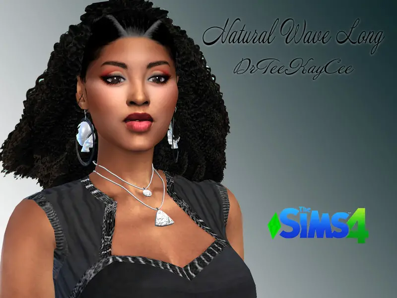 The Sims Resource Natural Wavy Long Hair By Drteekaycee Sims 4 Hairs