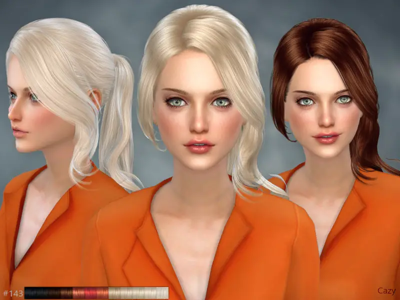 Sims 4 Hairs ~ The Sims Resource: Unofficial Hair by Cazy