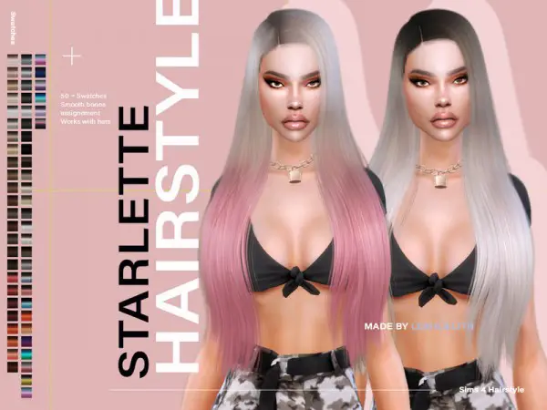 The Sims Resource: Starlette Hair by LeahLillith for Sims 4