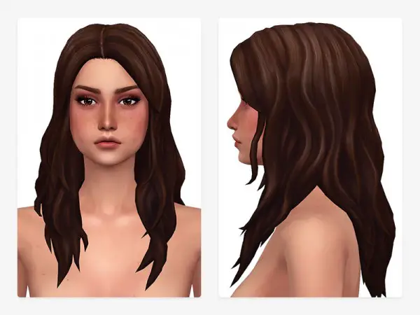 The Sims Resource: Hind Hair by Nords for Sims 4