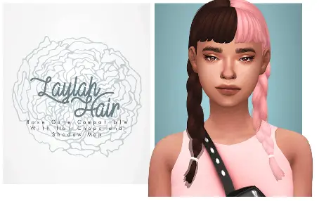 Isjao: Laylah Hair for Sims 4