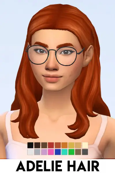 IMVikai: Adelie hair for Sims 4