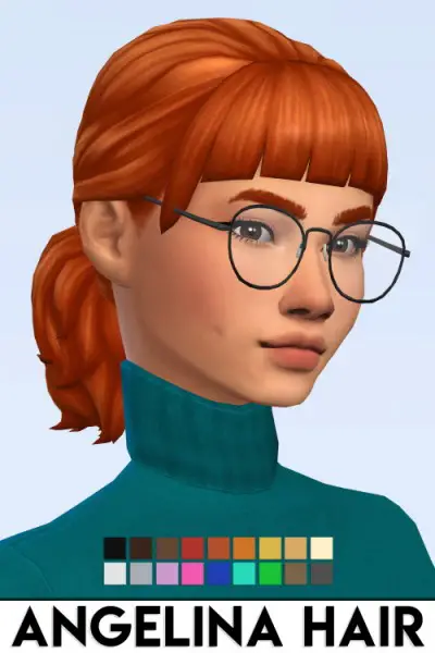 IMVikai: Angelina Hair for Sims 4