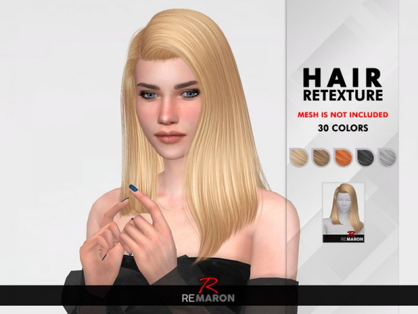 The Sims Resource: Onika Hair Retextured by remaron for Sims 4