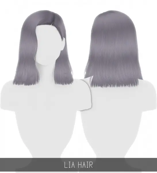 Simpliciaty: Lia Hair for Sims 4