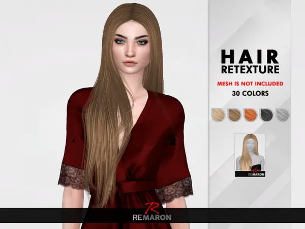 The Sims Resource: Successfull Hair Retextured by remaron for Sims 4