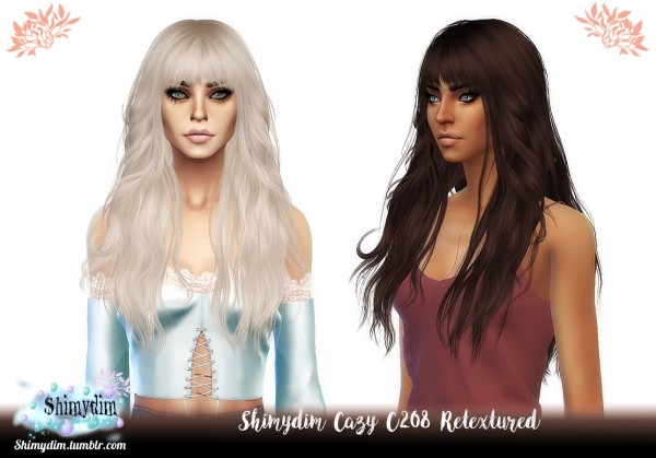 Shimydim: Cazy C208 Hair Retextured for Sims 4