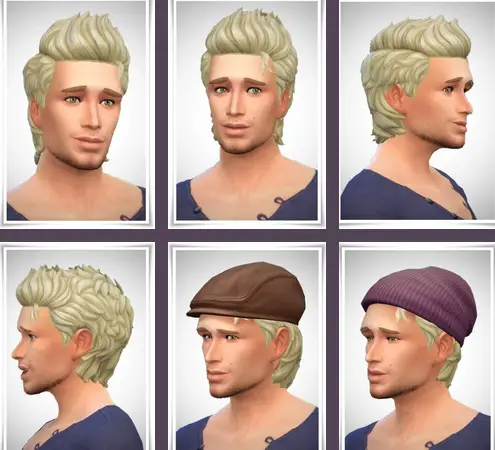Birksches sims blog: Christopher Hair for Sims 4