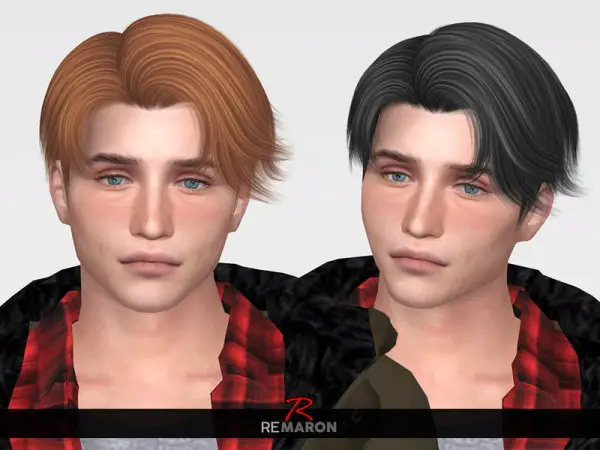 The Sims Resource: SeHun Hair Retextured by remaron for Sims 4