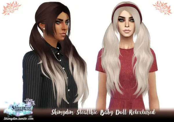 Shimydim: Stealthic`s Baby Doll Hair Retextured for Sims 4