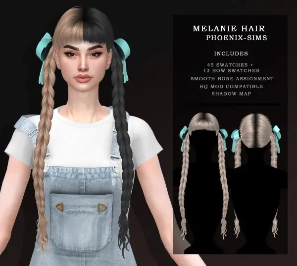 melanie hair mesh sims 4