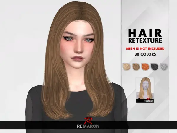 The Sims Resource: Nightcrawler`s Spicy Hair Retextured by remaron for Sims 4