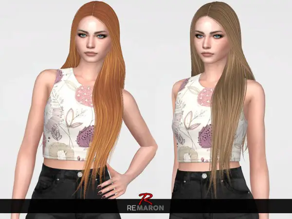 The Sims Resource: Maleficent Hair Retextured by remaron for Sims 4