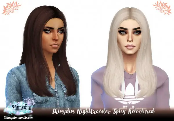 Shimydim Nightcrawler`s Spicy Hair Retextured Sims 4 Hairs
