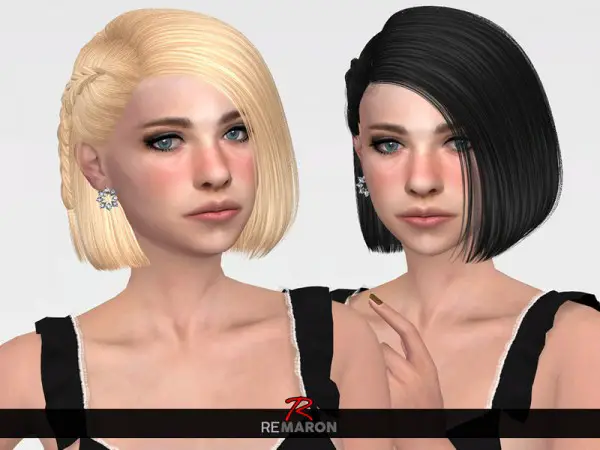 The Sims Resource: Nila Hair Retextured by remaron for Sims 4