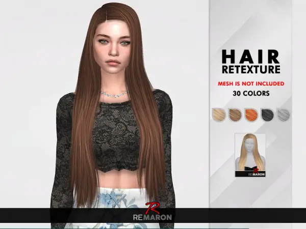 The Sims Resource: LeahLillith`s Starlette Hair Retextured by remaron for Sims 4