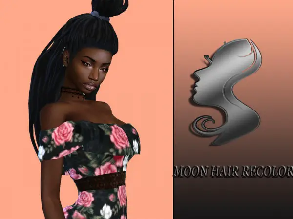 The Sims Resource: Moon Hair Recolor by Teenageeaglerunner for Sims 4