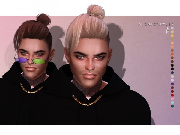 The Sims Resource: Ace Hair by Nightcrawler for Sims 4