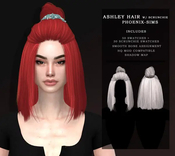 Phoenix Sims: Ashley Hair for Sims 4