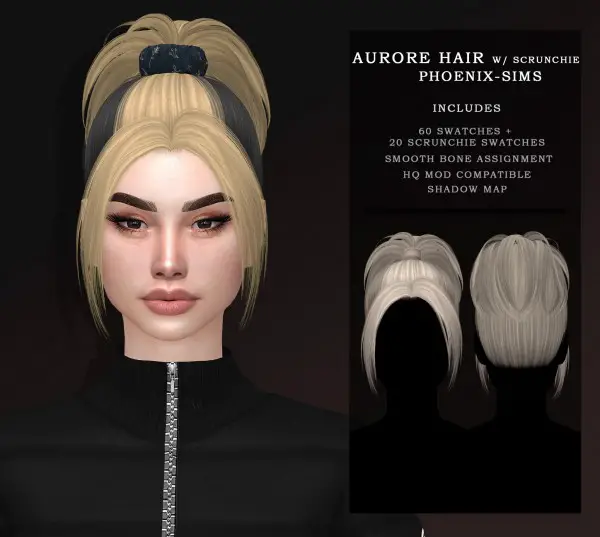 Phoenix Sims: Aurore Hair for Sims 4