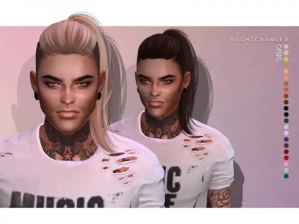 The Sims Resource: Diesel Hair by Nightcrawler for Sims 4