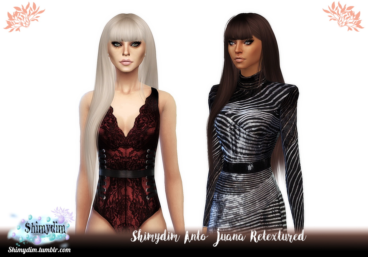 The Sims Resource Anto S Juana Hair Retextured Sims Hairs