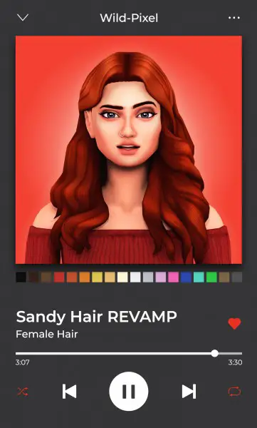 Simandy: Sandy Hair for Sims 4