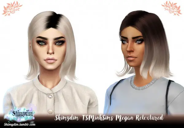 Shimydim: TSMinh`s Megan Hair Retextured for Sims 4