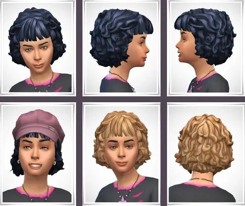 Birksches sims blog: Carol Kids Hair for Sims 4