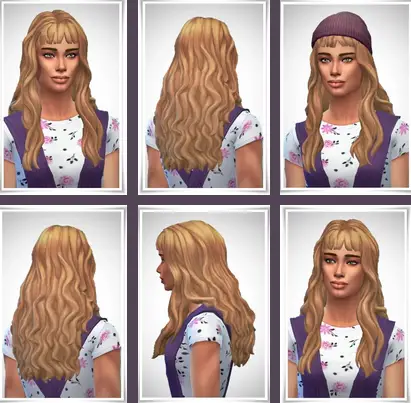 Birksches sims blog: Mona Hair for Sims 4