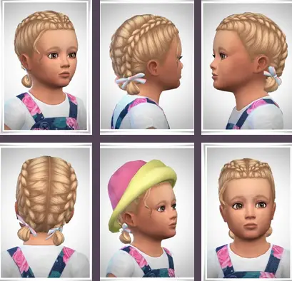 Birksches sims blog: Leah Hair for Sims 4
