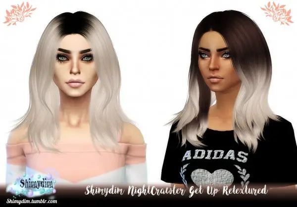 Shimydim: NightCrawler`s Get Up Hair Retextured for Sims 4