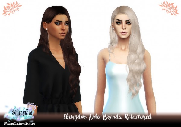 Shimydim: Anto`s Brenda Hair Retextured for Sims 4