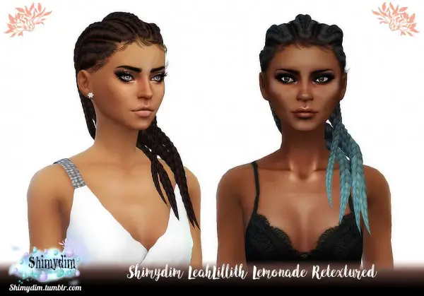 Shimydim: LeahLillith`s Lemonade Hair Retextured for Sims 4