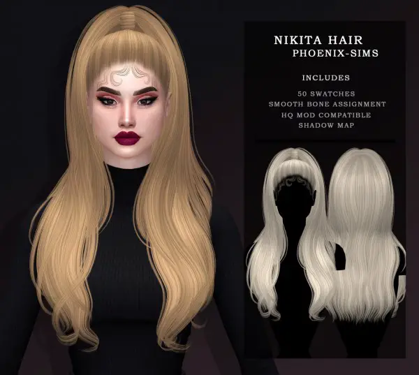 Phoenix Sims: Nikita Hair and Campbell Hair for Sims 4