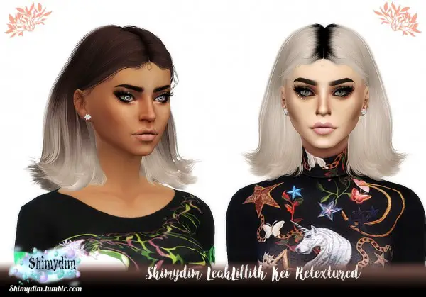 Shimydim: LeahLillith`s Kei Hair Retextured for Sims 4