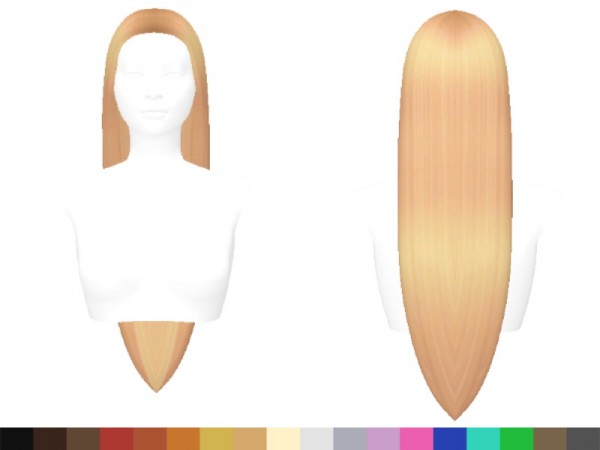 The Sims Resource: Sasha Hair by Sylviemy for Sims 4