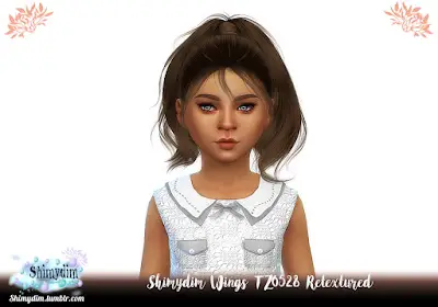 Shimydim: Wings TZ0528 Hair Retextured for Sims 4