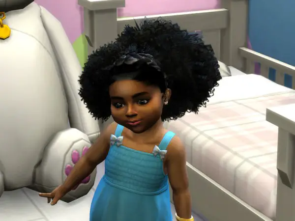The Sims Resource: Puffy Curls Afro   Toddler by drteekaycee for Sims 4