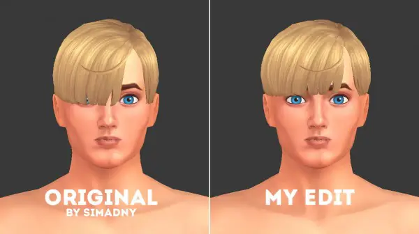 Effie: Musae`s hair retextured for Sims 4